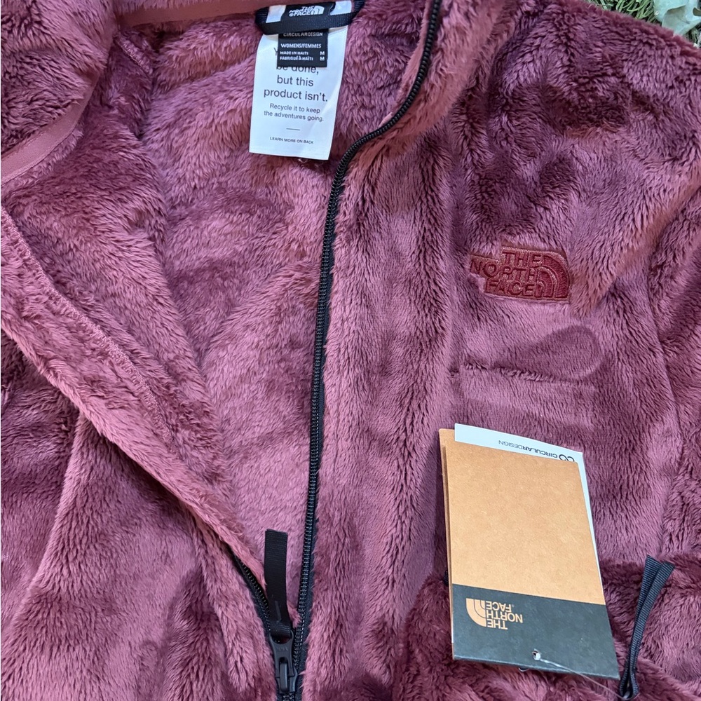 The North Face Maroon Fleece Jacket - Picture 3 of 4